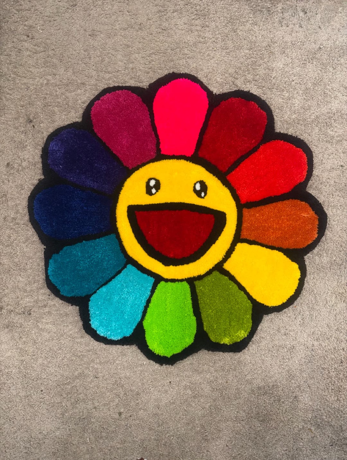 Custom flower rug